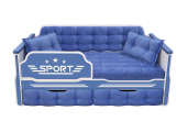 Кровать тахта Спорт синий 80*160